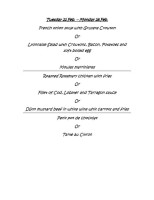 Chez Jules menu