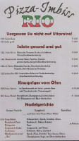 Cryan's Pub menu