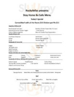 Rosie's Cafe menu