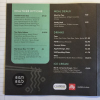 San Sab menu