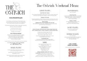 The Ostrich menu