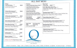 One The Waterfront menu