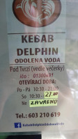 Kebab Delphin Odolena Voda menu