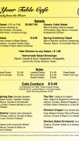 Steak Night At Gallery menu