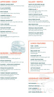 Courtney's menu