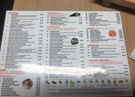 Tokyo Oysy Sushi menu