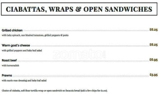 Four Seasons menu