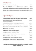 Plaza Uno menu