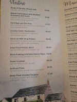 George And Dragon menu