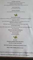 George And Dragon menu