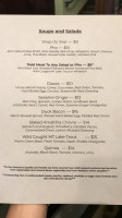 Wyatt & Jones menu