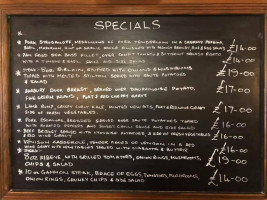 The Royal Oak menu