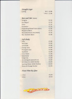 Green Bamboo menu