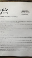 Tristan's Bistro menu