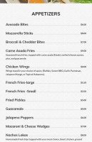 Tristan's Bistro menu