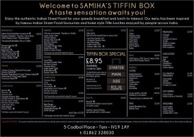 TGI Friday's menu