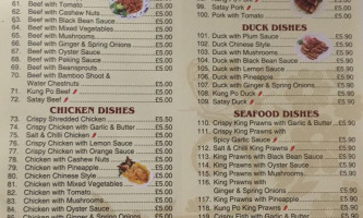 Frankie Benny's menu