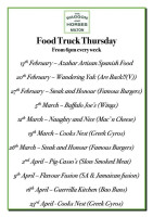 Blue Velvet Bistro menu