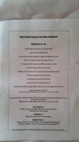 Whitstable Oyster Company menu
