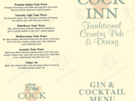 The Cock Inn menu