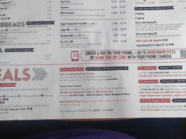 Pizza Hut menu