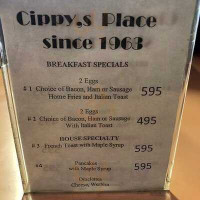 The Cafe menu