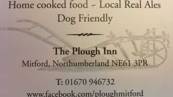 The Plough Inn menu