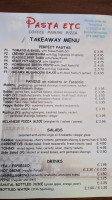 Pasta Etc Cheltenham menu