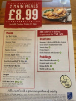 Orion Way menu
