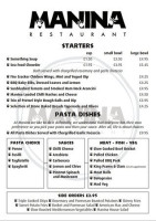 Manina menu