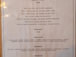 The Old Lamp Room menu