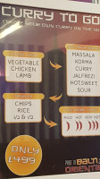 Pride Of Balti menu