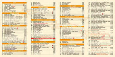 Wan Ying House menu