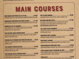 Captain Jack's Jack's Bistro menu