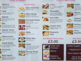Enfes menu