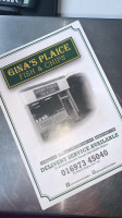Ginas Plaice menu