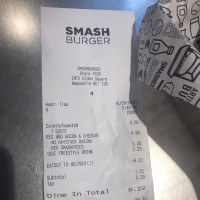 Smashburger menu