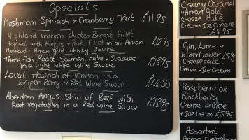 Stags Pavilion menu