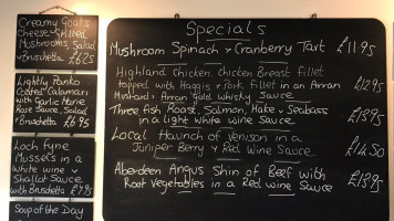 Stags Pavilion menu