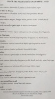 The Queen's Head menu