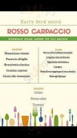 Rosso Carpaccio menu