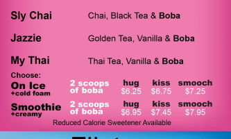 Roost menu