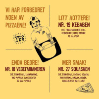 Pizzabakeren Opstad menu