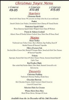 The Old Club Restaurant And Bar menu