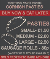 St Ives Pasty Bakery menu