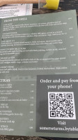 Somerset Arms menu