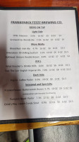 1901 The Turkey Cafe menu