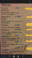 Belle Vue menu