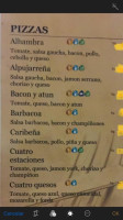 Belle Vue menu