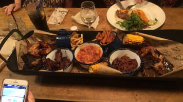 Hydeout B-q Smokehouse food